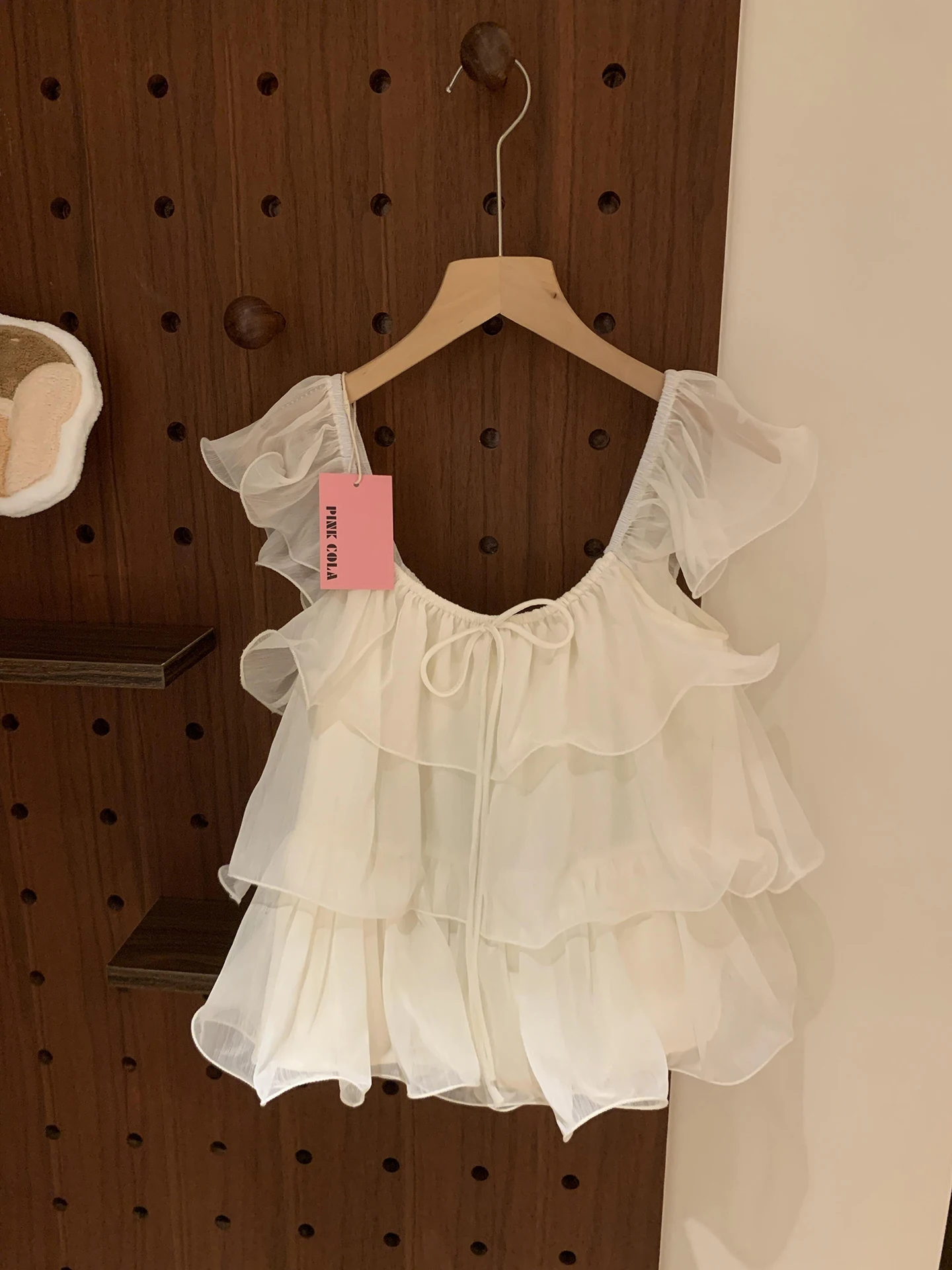 

French Style Ruffle Sleeve Chiffon Shirt Fashionable Gentle Wind Summer New Arrival Women's Short Sleeve V-neck Color Top
