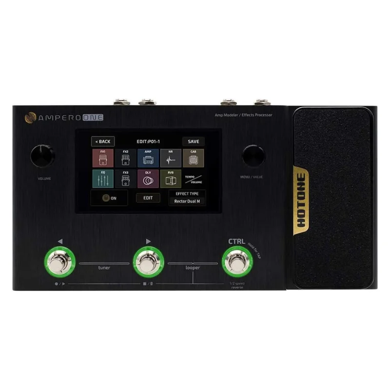 

Hotone Ampero One MP-80 Guitar Bass Amp Modeling IR Cabinets Simulation Multi Language Multi-Effects