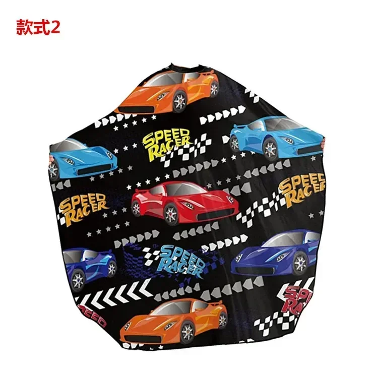 

Waterproof Cartoon Pattern Professional Barbershop Styling Accessories Children Haircut Apron Hairdressing Cloth Cape