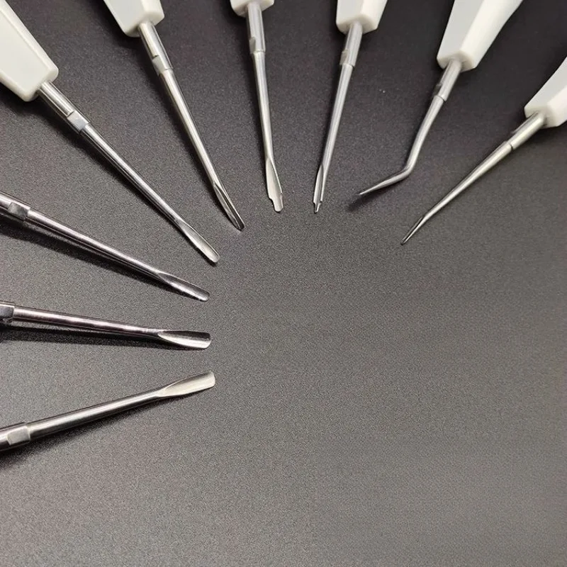 1Pcs Lab Extraction Stick Awl Lab Knife Stainless Steel Minimally Invasive Tool, High Temperature Sterile Plastic Handle s