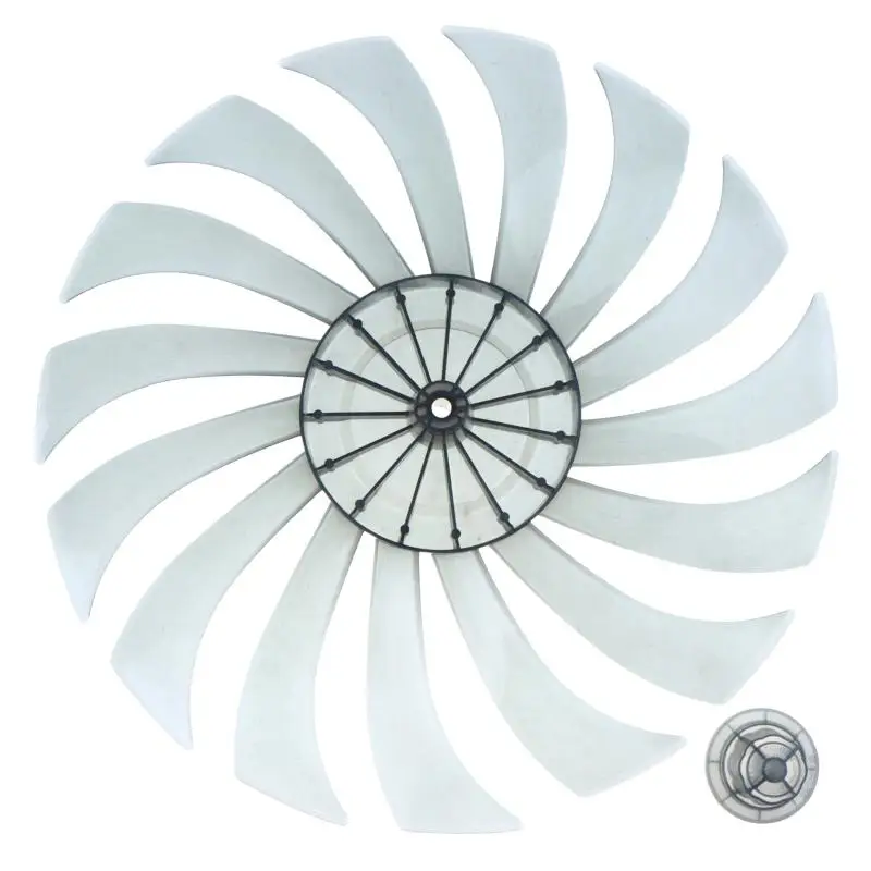 14 Inch Floor Table Fan Blade Nut Cover Household Silent Plastic Propeller 15 Leaves Replacement Accessory