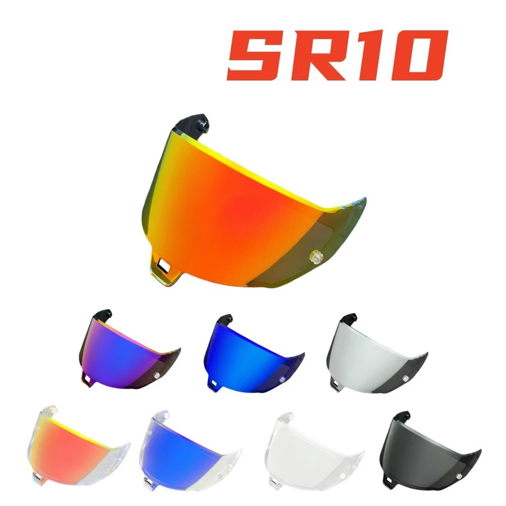 Electroplated Photochromic Helmet Lens, UV‑Protection Replacement Visor for SR10 Supertech R10 Motorcycle Full‑Face Helmet