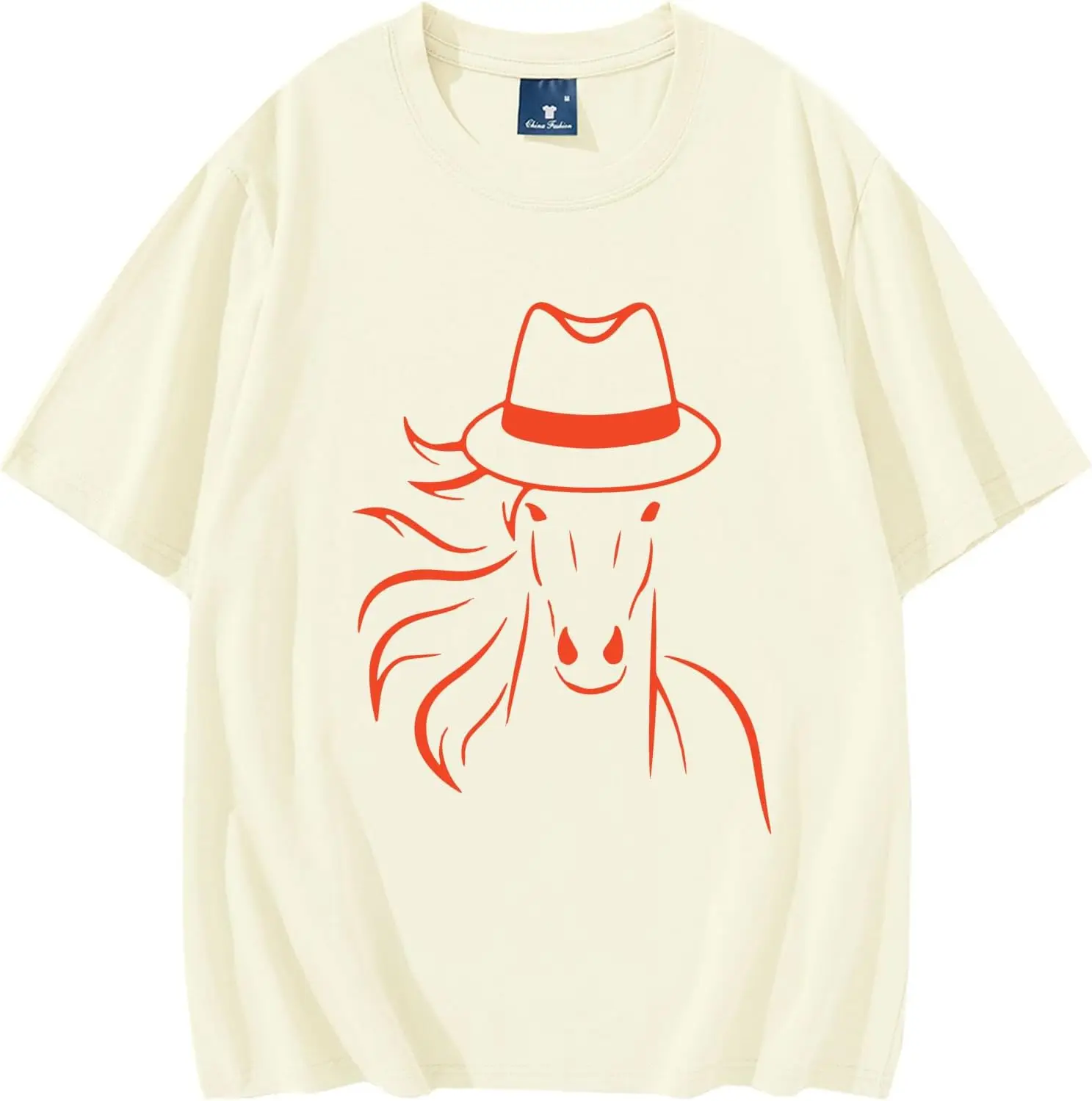 Horse Hat Day T-Shirt, Horse Bandana T Shirt for Horseback Riding Horse Lover T-Shirt