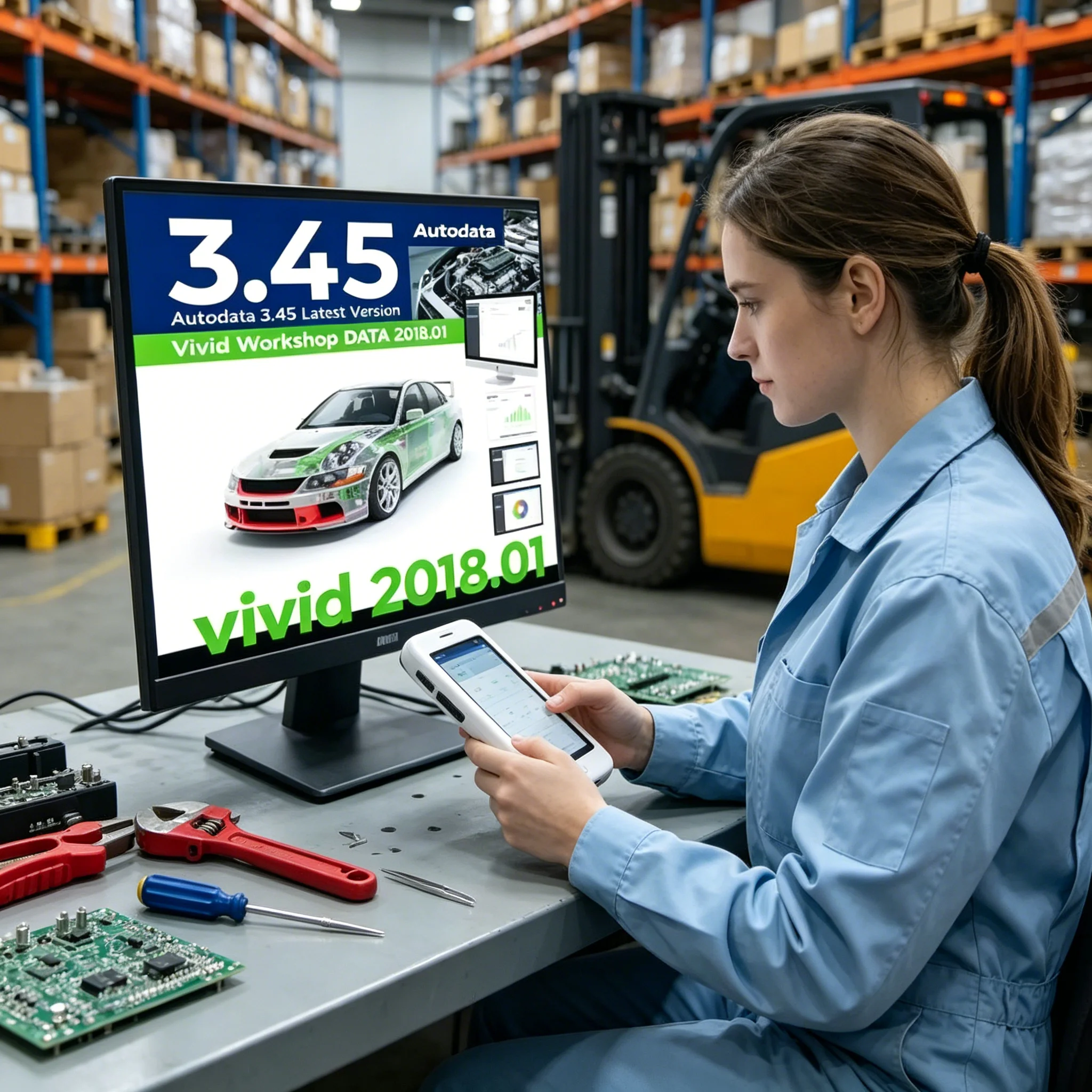 

2026 hot sale AutoData 3.45 Car Software + Vivid Workshop Data Atris-Stakis Technik 2018.01V Multi languages Polish Spanish