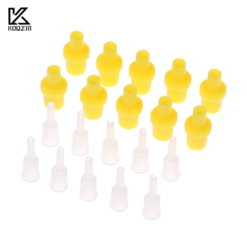 10Pcs Syringe Silicone Pumping Air Hollow Joint Part Connector Ciss Inkjet Cartridge Cleaning Tool