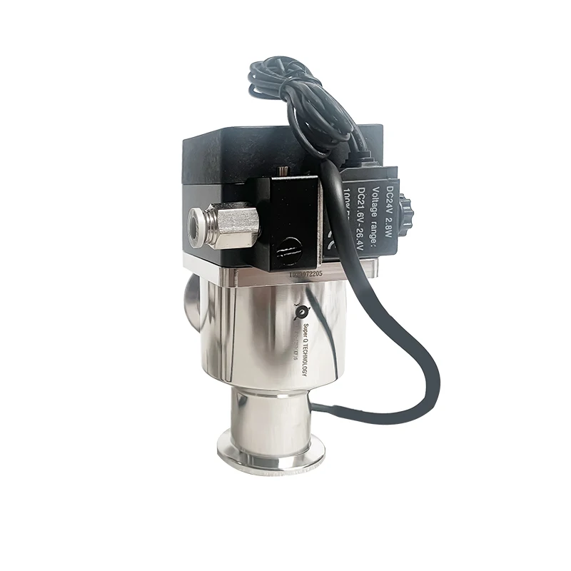 High Vacuum Stainless Steel Angle Valves CF/KF Manual Operated for Gas