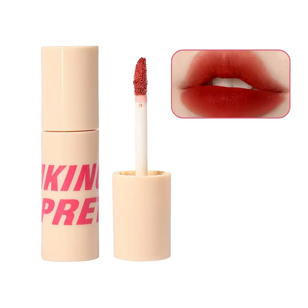 7 kleuren matte lipgloss waterdicht gemakkelijk te dragen fluwelen vloeistof naakt modder roos lippenstift bruine make-up lip blijvende lippen rood N2N9