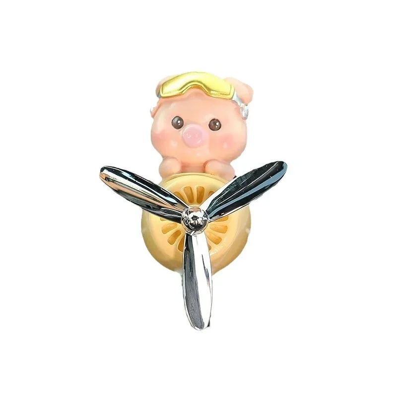 Car Trend Perfume Clip Cartoon Car Aromatherapy Decoration Air Conditioner Mouth Clip Cute Pig Car Interior Supplies Ornaments