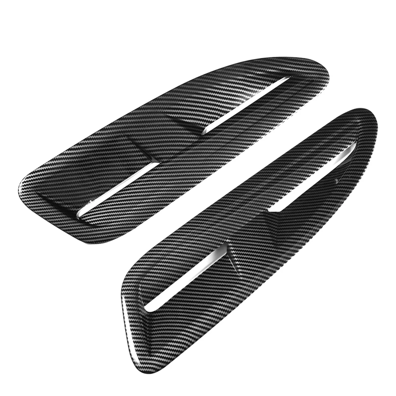 Car Air Vent Car Modified Parts Fits for Jaguar XKR XK8 Hood Air Vent Cover Auto Accessories(Carbon)