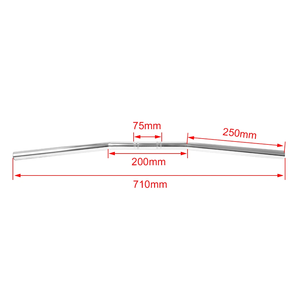 22mm 25mm uniwersalna kierownica motocykla Retro kierownica Motocross uchwyt w stylu Vintage drążki do skutera Chopper Cafe Racer rower