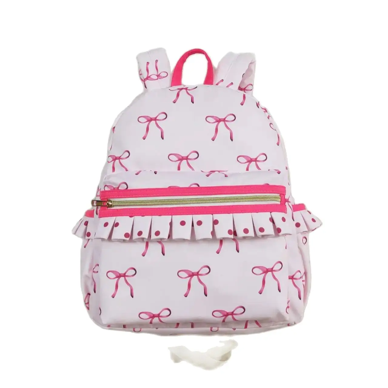 New girls backpack bow design canvas girls back to school backpack