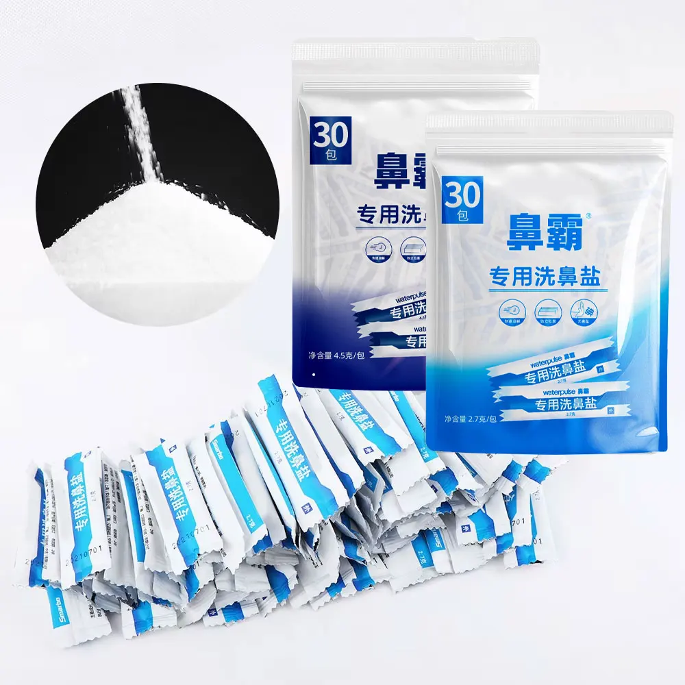 30pcs 2.7/4.5g Nasal Wash Salt for Adults Children Nose Cleaner Rinse Allergic Rhinitis Relief Nose Cavity Protector Irrigat