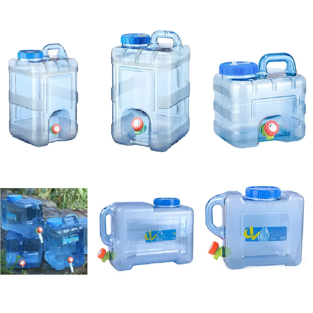 

5-20l Portable New Hard Bucket Car Water Bucket Driving Pure Water Tank Container with Faucet for Outdoor Camping Cooking Picnic