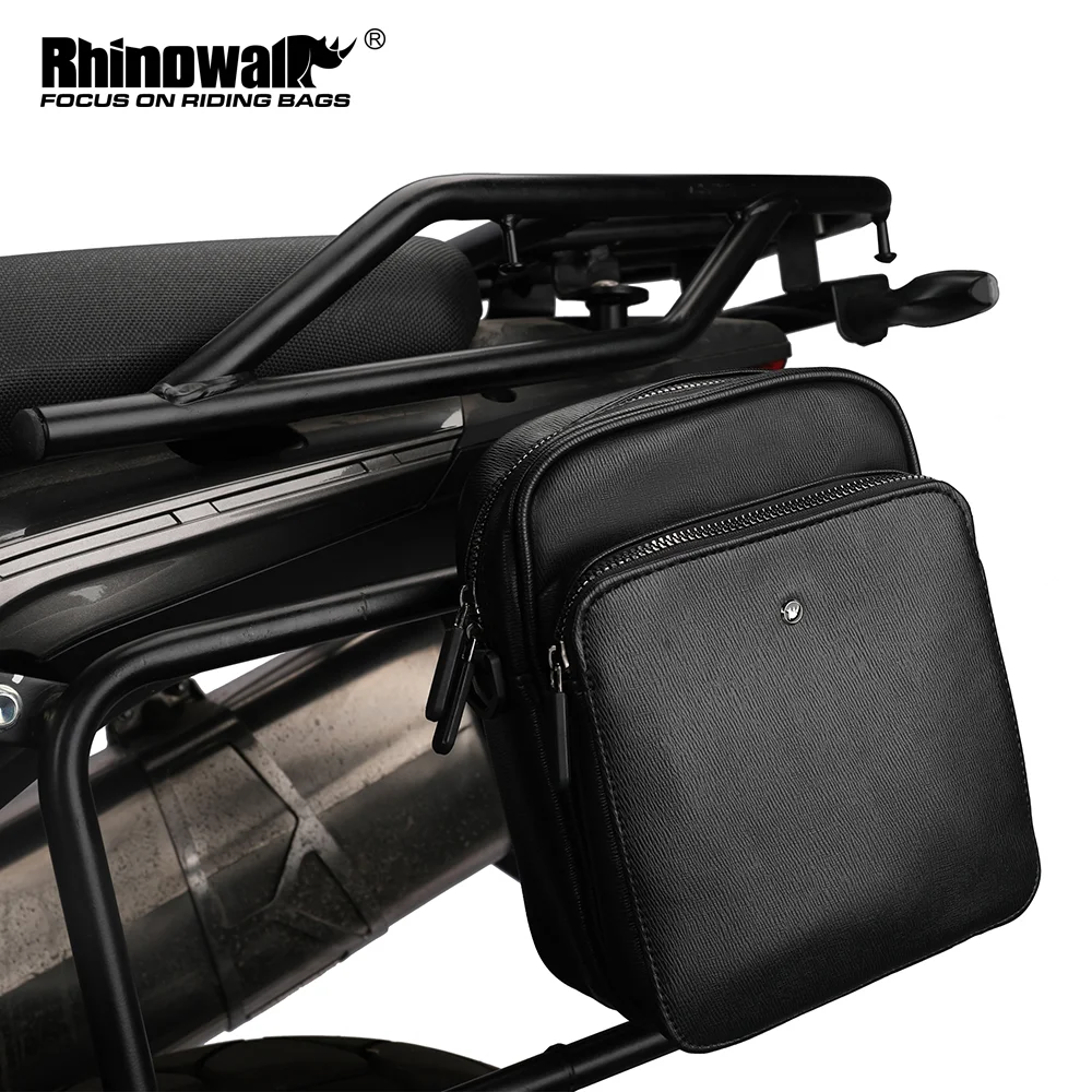 

Rhinowalk Motorcycle Bag Saddle Waterproof Tool Bag PU Moto Side Tail Bag Portable Toolkit Large Capacity Motobike Bag Outdoor