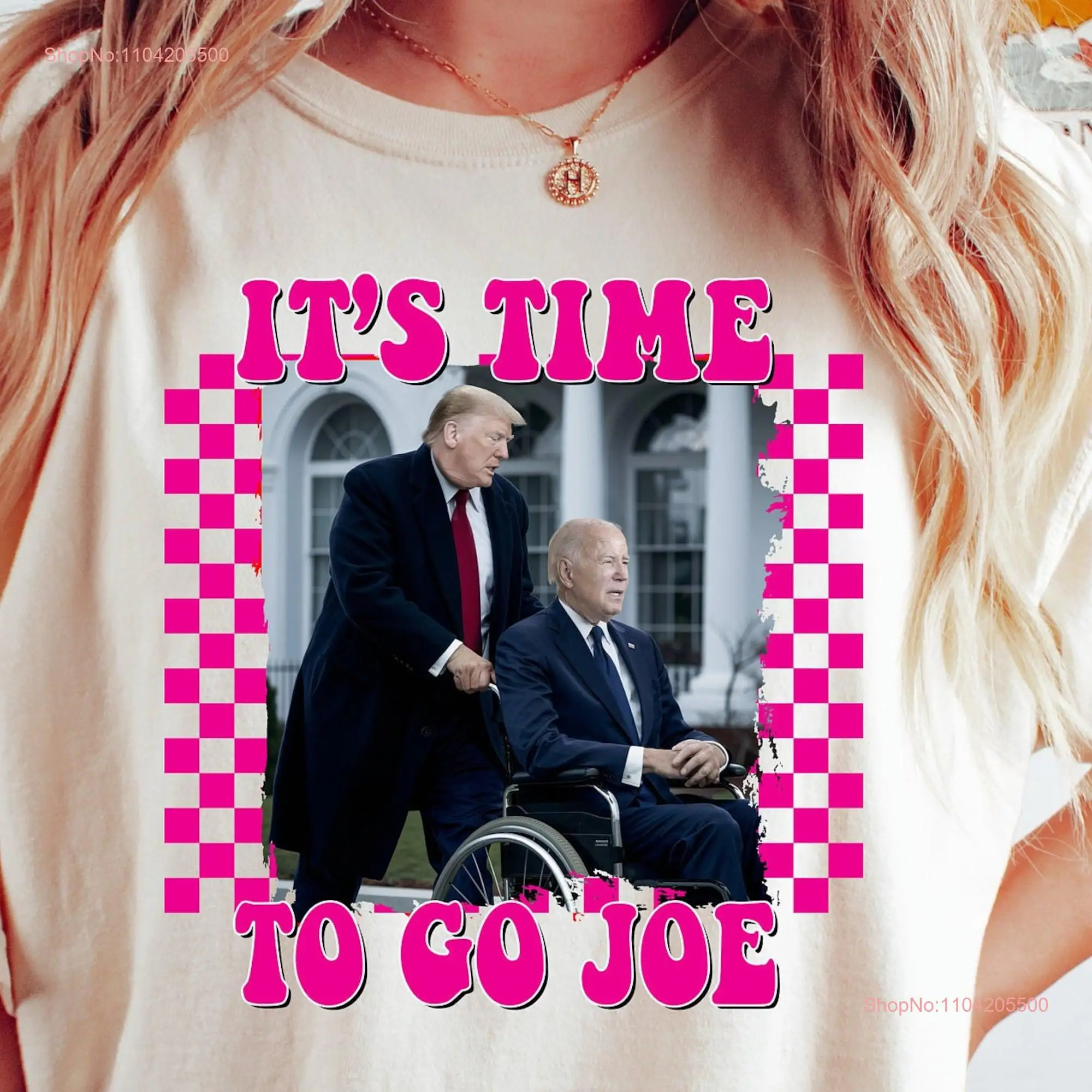 It s Time To Go Joe Trump 2024 T Shirt Anti Biden Funny Political Let Brandon long or short sleeves