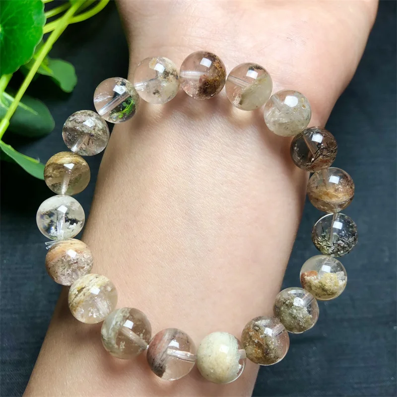 Natural Thousands Of Layers Of Garden Quartz Bracelet Women Fashion Healing Crystal Round Beads Lovers Strand Jewelry Gift 1PCS