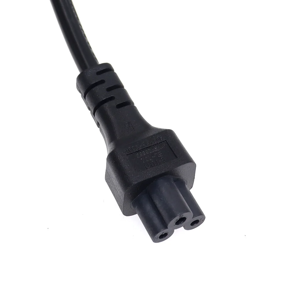 1ft European Short Travel Power Cord CEE7/7 Male To IEC 320 C5 Female for Laptop Notebook, Schuko To C5 Cord