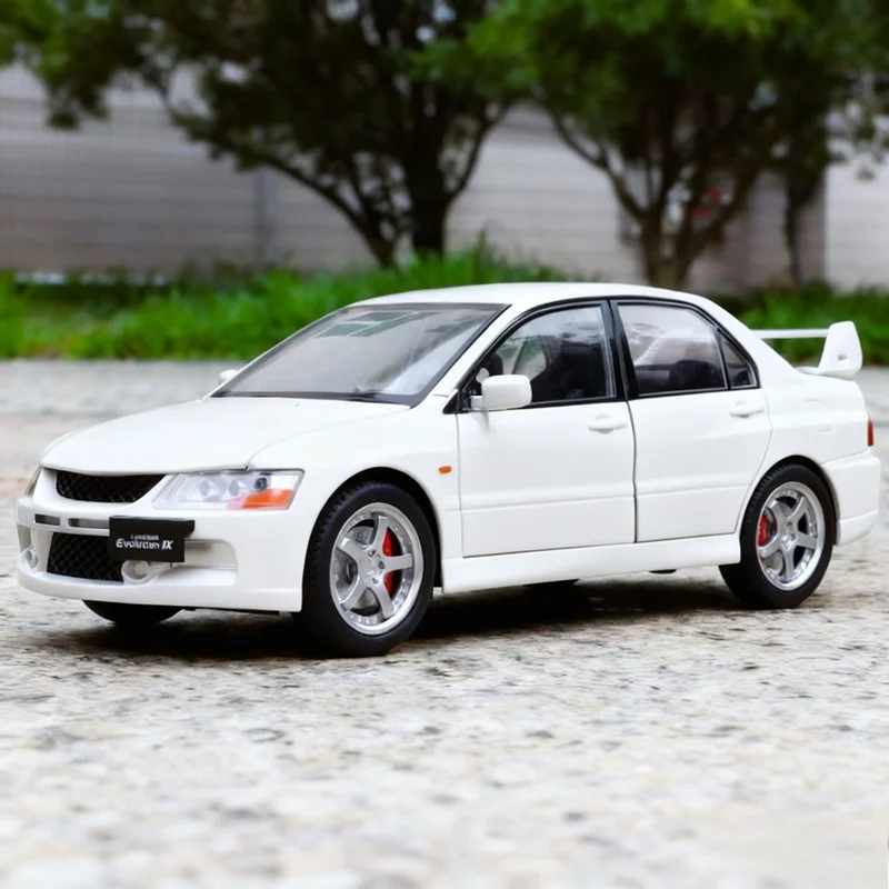

1:24 Mitsubishi Lancer Evolution EV09 модель спортивного автомобиля из сплава, литая под давлением металлическая гоночная машина, модель автомобиля, звук и свет, детская игрушка в подарок