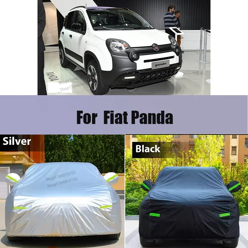 

Waterproof Car Cover For Fiat Panda Auto Outdoor Anti-UV Sun Shade Rain Snow Scratch Resistant Cover Four Season Univeral