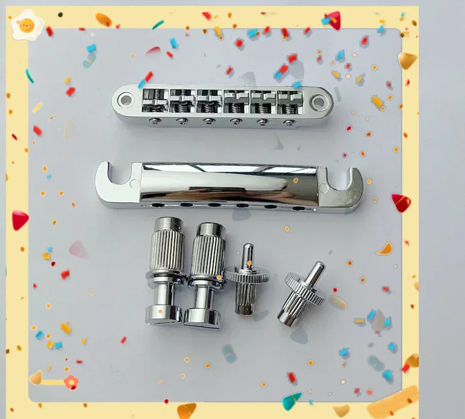 

Wei Ke горячая распродажа ---- 1 комплект хромированного седлового моста и хвостовика для деталей электрогитары LP