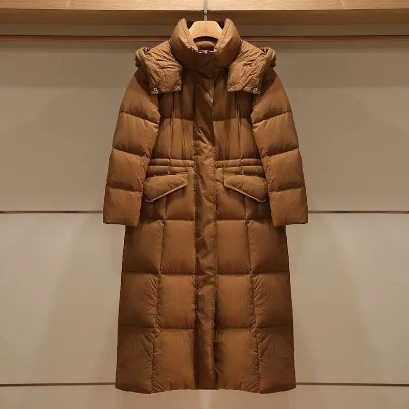 

Winter New Women's Hooded Down Jacket Commuting Warm Down Jacket