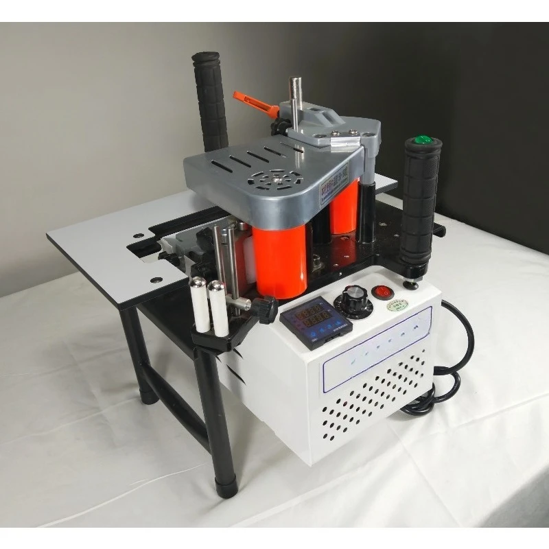 45 Degrees Tilting   Bander Banding Machine  Woodworking Portable Edge  PVC Double Side Gluing