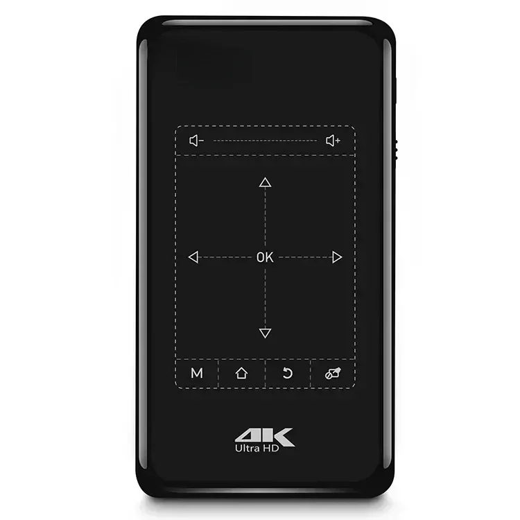 Hot SalesP09 II 4Kโปรเจคเตอร์Android 9 Mini DLPโปรเจคเตอร์ 1G RAM 8G ROM 5G Dual Band WIFIสําหรับโฮมเธียเตอร์