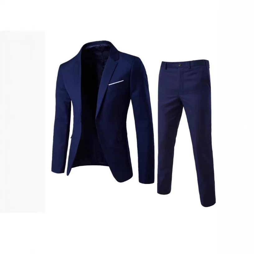 Men's Casual Suit Wedding Groom Best Man Suit Fashion Single Button Suit Jacket Men's Clothing