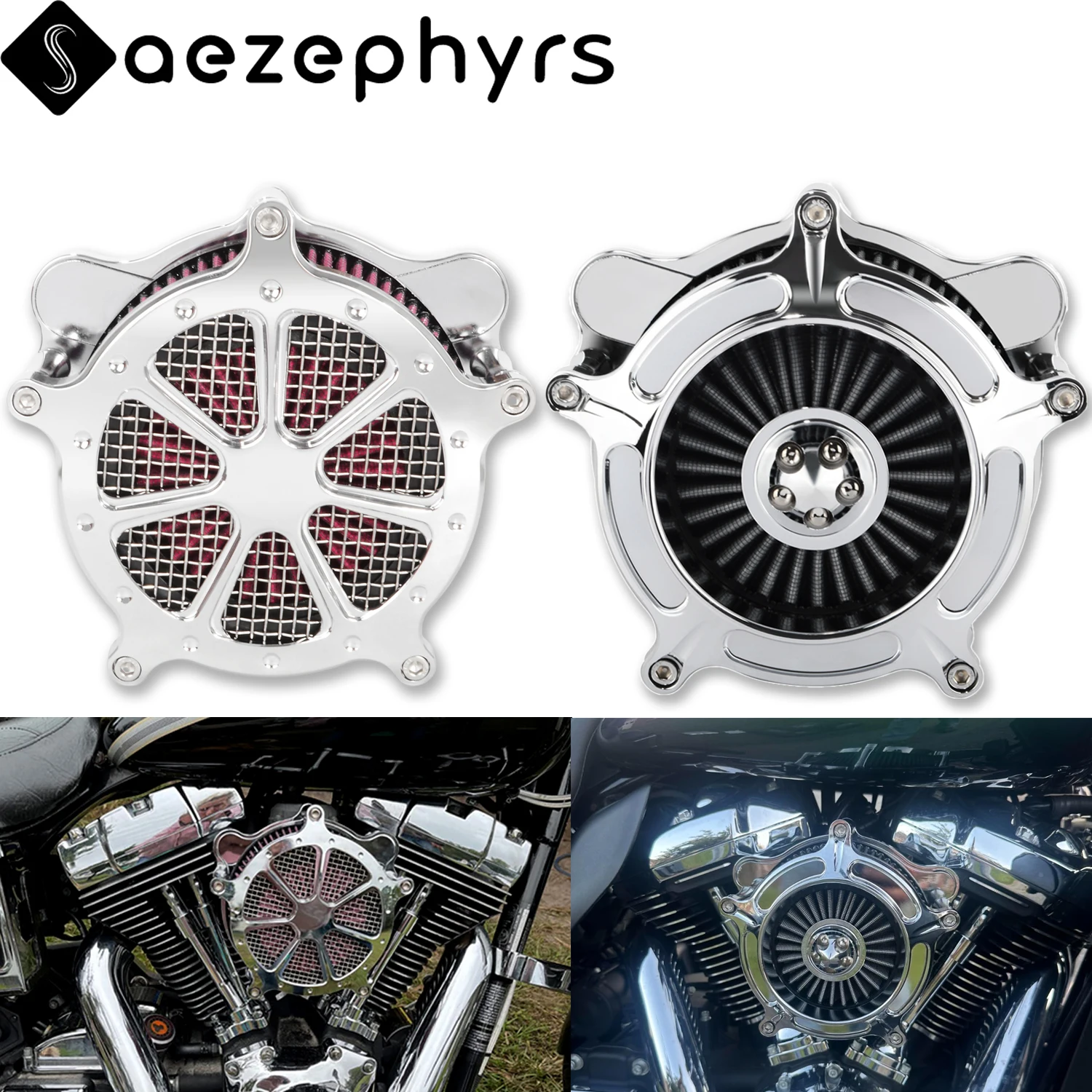 

Воздушный фильтр турбины мотоцикла, воздухоочиститель, впускной комплект для Harley Touring Sportster XL 883 1200, Iron Softail Dyna FXR Fat Boy FLHC Road King