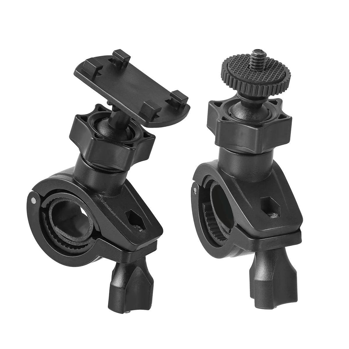 

2 pcs Universal Motorcycle Handlebar Rearview Mirror Bracket Mount Adapter For Scooter Bike E-Bike Detachable Abs Fixing Support