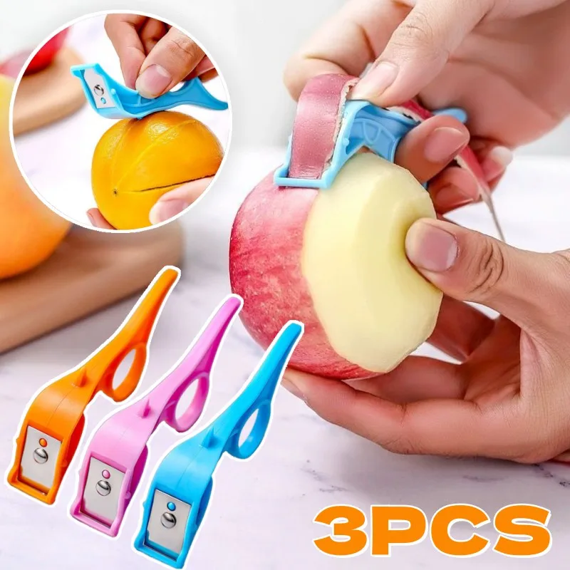 Portable Apple Peeler Portable Fruit Peeling Stainless Steel Manual Pear Kiwi Peeling Thin Skin Knife Household Kitchen Gadgets