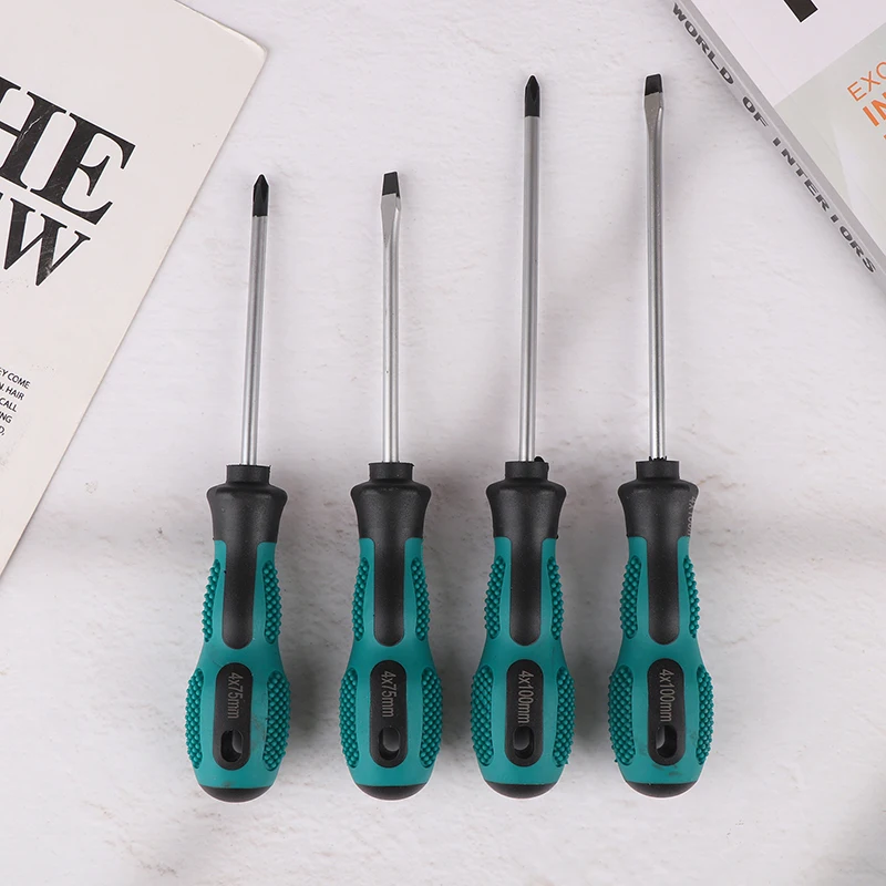4PCS Multipurpose Handle Screwdrivers Set Electrician Insulated Security Repair Hand Tools Cross/Straight Type Screw Driver