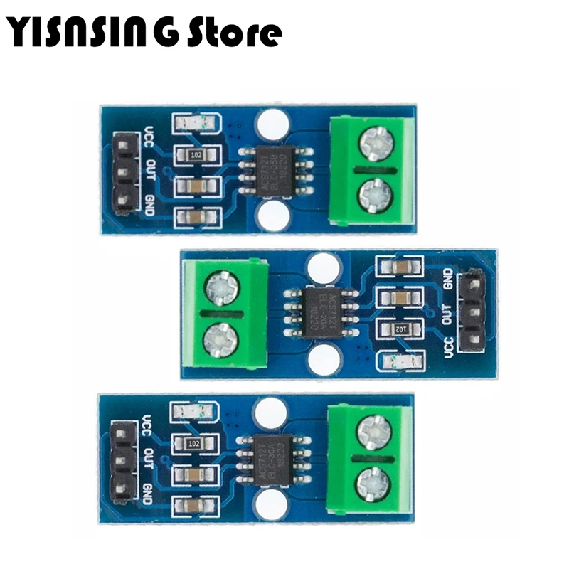 ACS712 5A 20A 30A Range Hall Current Sensor Module For Arduino ACS712-30A ACS712-20A
