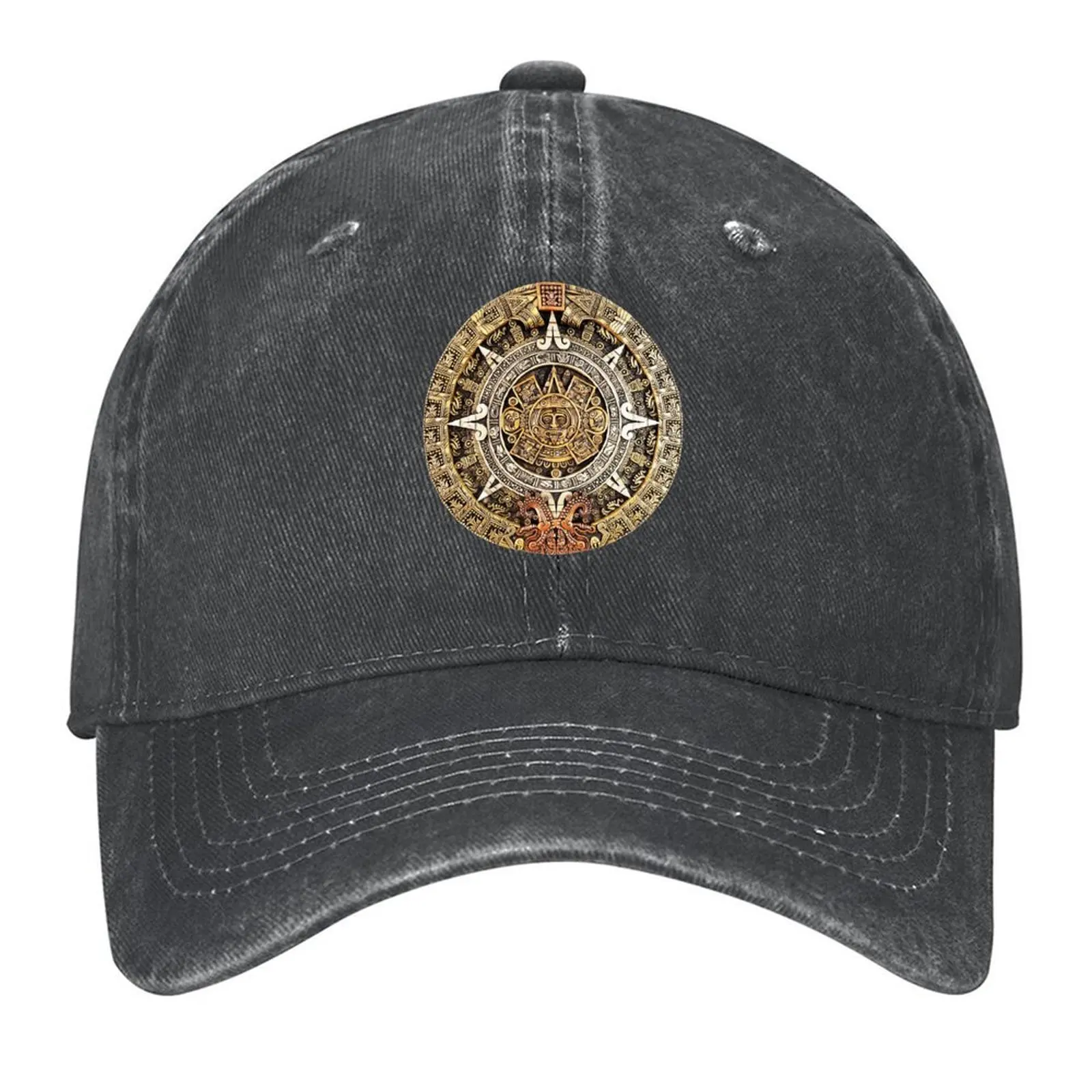 

Stone Aztec Calendar Baseball Cap Trucker Cap dad hat fashionable Thermal Visor Sun Hats For Women Men's