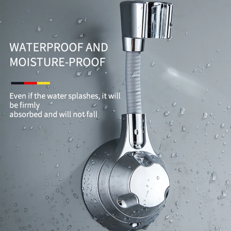 흡입 컵 샤워 홀더, 조절 가능한 샤워 헤드 홀더, 노즐 핸드 헬드 홀더, 펀치가 필요 없는 멀티 앵글 회전 샤워 브래킷 