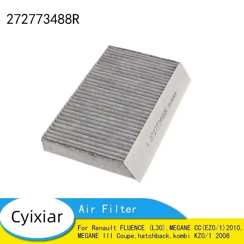 

Cabin Air Filter 272773488R for Renault FLUENCE (L30),MEGANE CC(EZ0/1)2010,MEGANE III Coupe,hatchback,kombi KZ0/1 2008