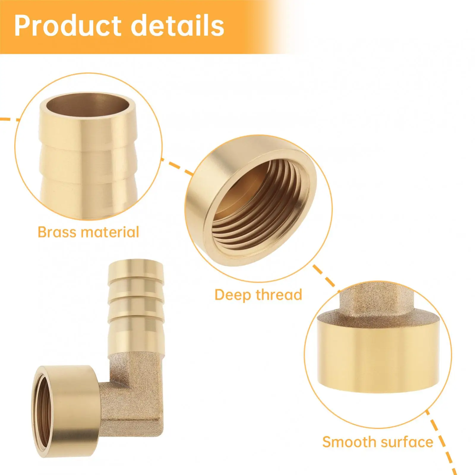 1/2 inch Oil Fuel Pipe Fitting Connector 12mm 14mm 16 mm 90 Deg Elbow Female Brass Oil Fuel Hose Barb Fittings Adapters Transfer
