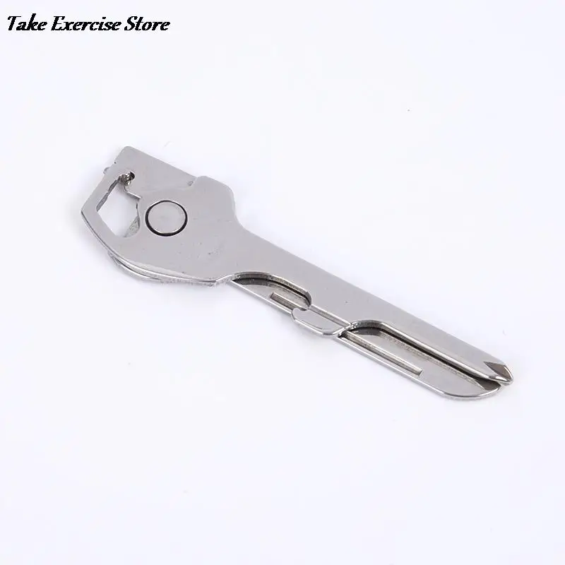 EDC Multi Tool 6 in 1 Stainless Steel Utili-Key Key Ring Chain Pendant Pocket Cutter Mini knife unboxing knife Screwdriver 1PC