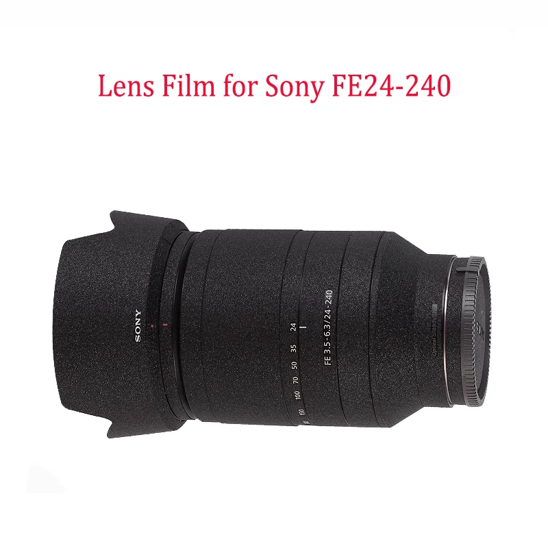 Anti-Scratch protective Sticker skin Film for SONY FE24-240mm FE 24-240 SEL24240 Camera Lens custom made Coat Wrap decal skins