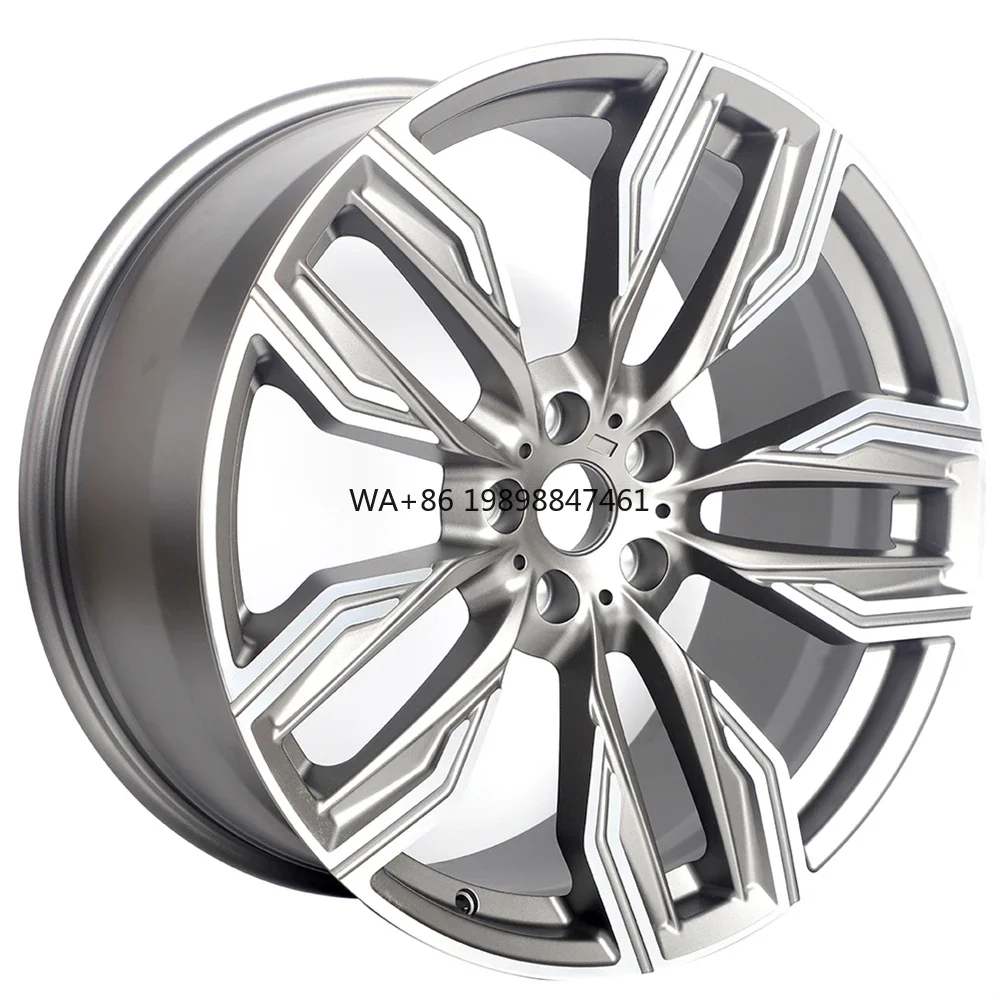 

7 Series Styling Forged Wheels 5 Double-Spoke Aluminum Alloy Rims New Condition Gunmetal Finish 19 20 23 Vehicles 30mm