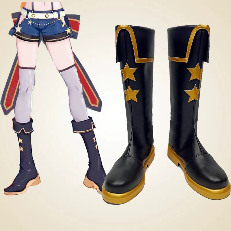 

New Anime Hololive Vtuber Oozora Subaru Cosplay Boots Shoes Halloween Aksesori Dibuat Sesuai Pesanan