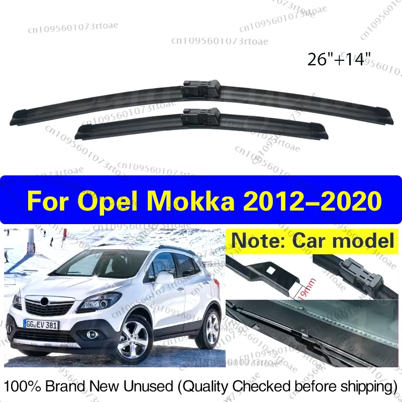

Car Front Window Wiper Blades For Opel Mokka Buick Encore 2012 - 2020 Windshield Windscreen Wiper 26"+14" Car Accessories
