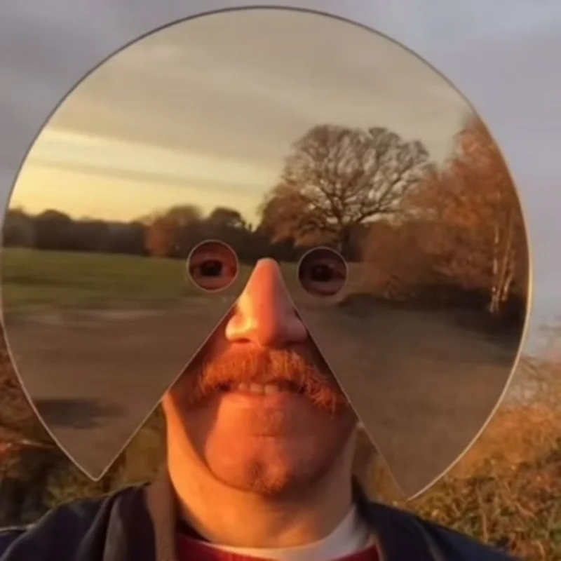 Full Face Round Mirror Mask Vi - огляд і ціна Photography Jokes