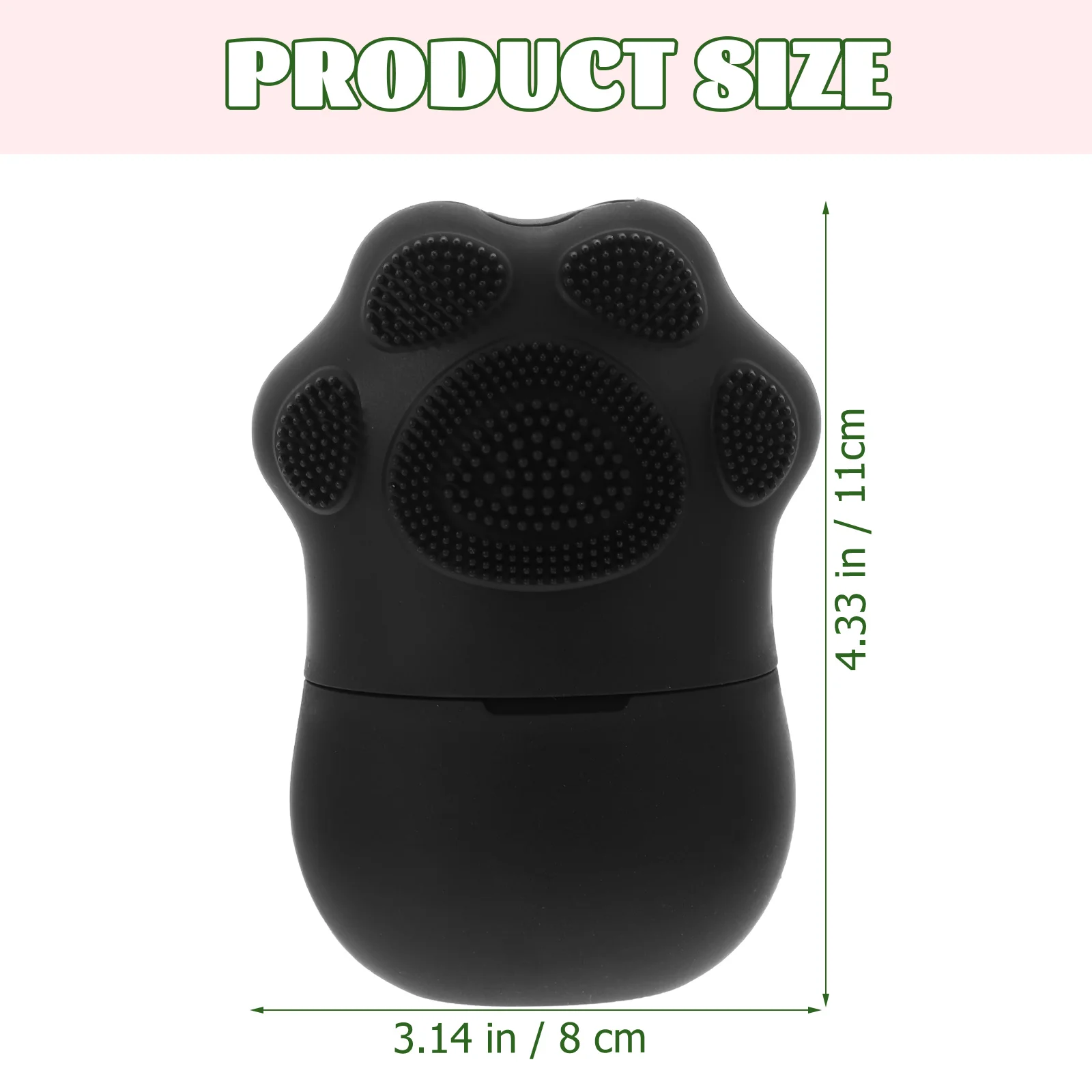 Silicone Face Massager Black Food Grade Reusable Cat Paw Ice Pack Facial Tools Skin Care Icing Tool