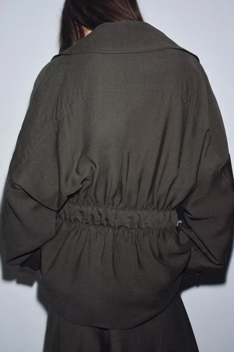 BB6891 Autumn/Winter 25 New Windbreaker, High end, Fashionable, Casual Belt, Floating Coat 6136244