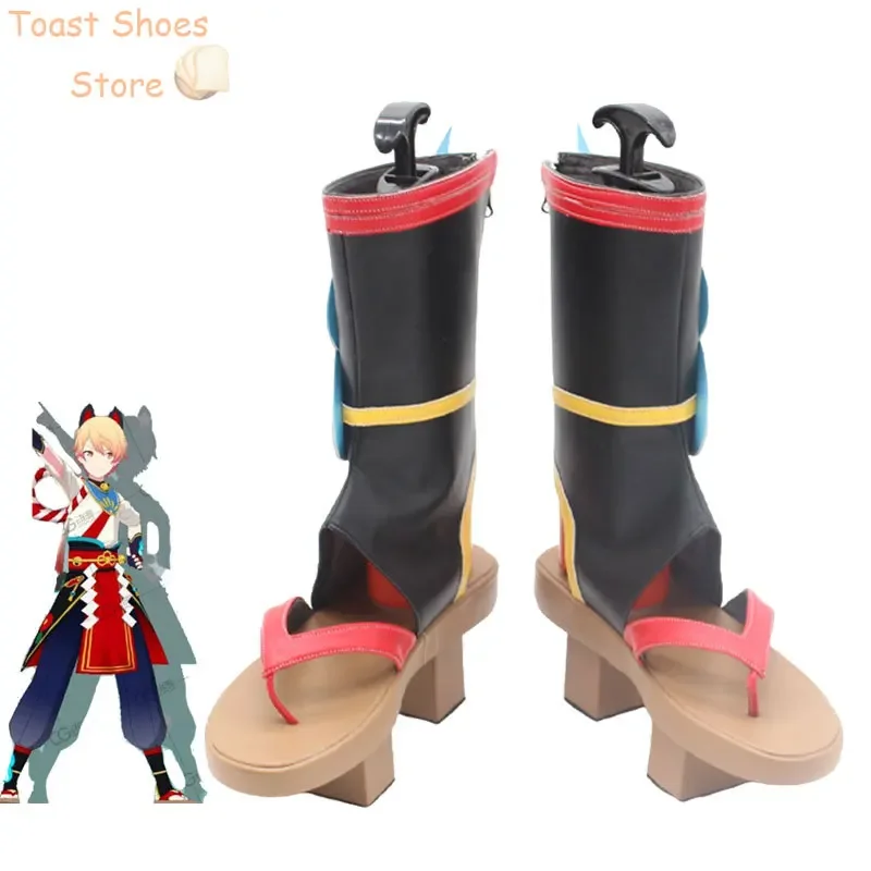 

Tenma Tsukasa Cosplay Shoes Game Project Sekai Colorful Stage PU Leather Shoes Halloween Party Boots Cosplay Prop Costume Prop