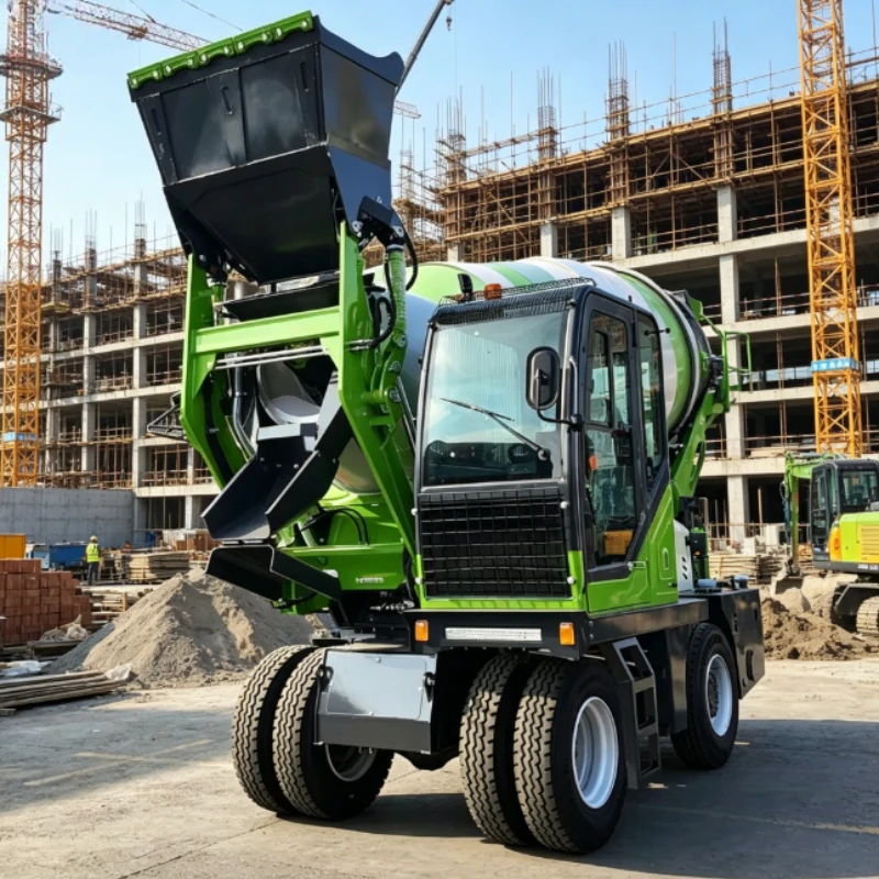 Customized Concrete Mixer Tank 3.5 Cubic Meters Self Loading Concrete Mixer Machine Price Self-loading Concrete Mixer Truck