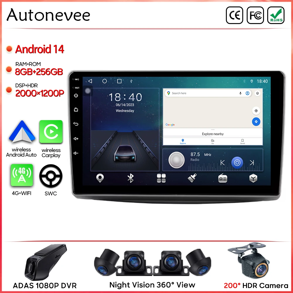 For Alfa Romeo MiTo 955 2008-2016 Car Radio GPS Navigation Android Auto Screen Carplay 4G Wifi Stereo Multimedia Player No 2din