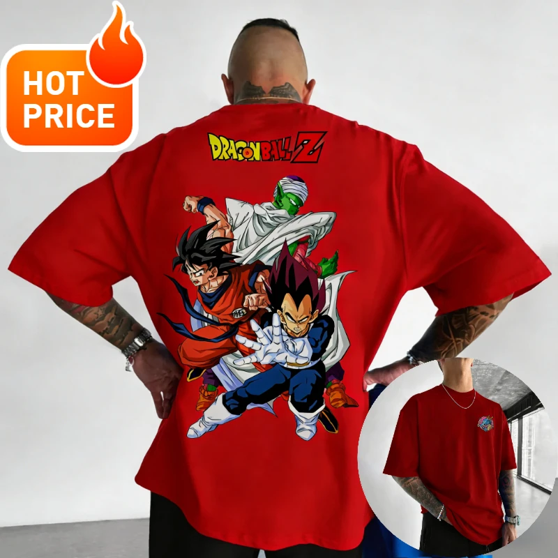 Son Goku Dragon Ball Saiyan Vintage Harajuku hommes nouvel été surdimensionné T-Shirt en vrac femmes Streetwear décontracté à manches courtes T-Shirt haut