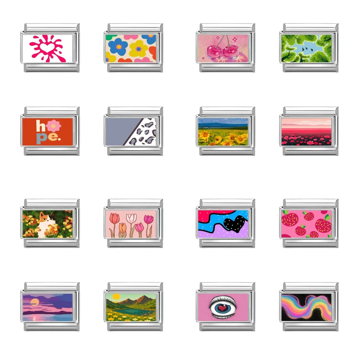 جديد جميل الحيوانات الأليفة القطط والكلاب وصلات سحرية إيطالية تناسب 9 مللي متر سوار الفولاذ المقاوم للصدأ النساء الرجال DIY بها بنفسك صنع المجوهرات